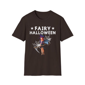 Fairy Halloween T-Shirt — Witchy Fairy Costume Tee with Spiderwebs