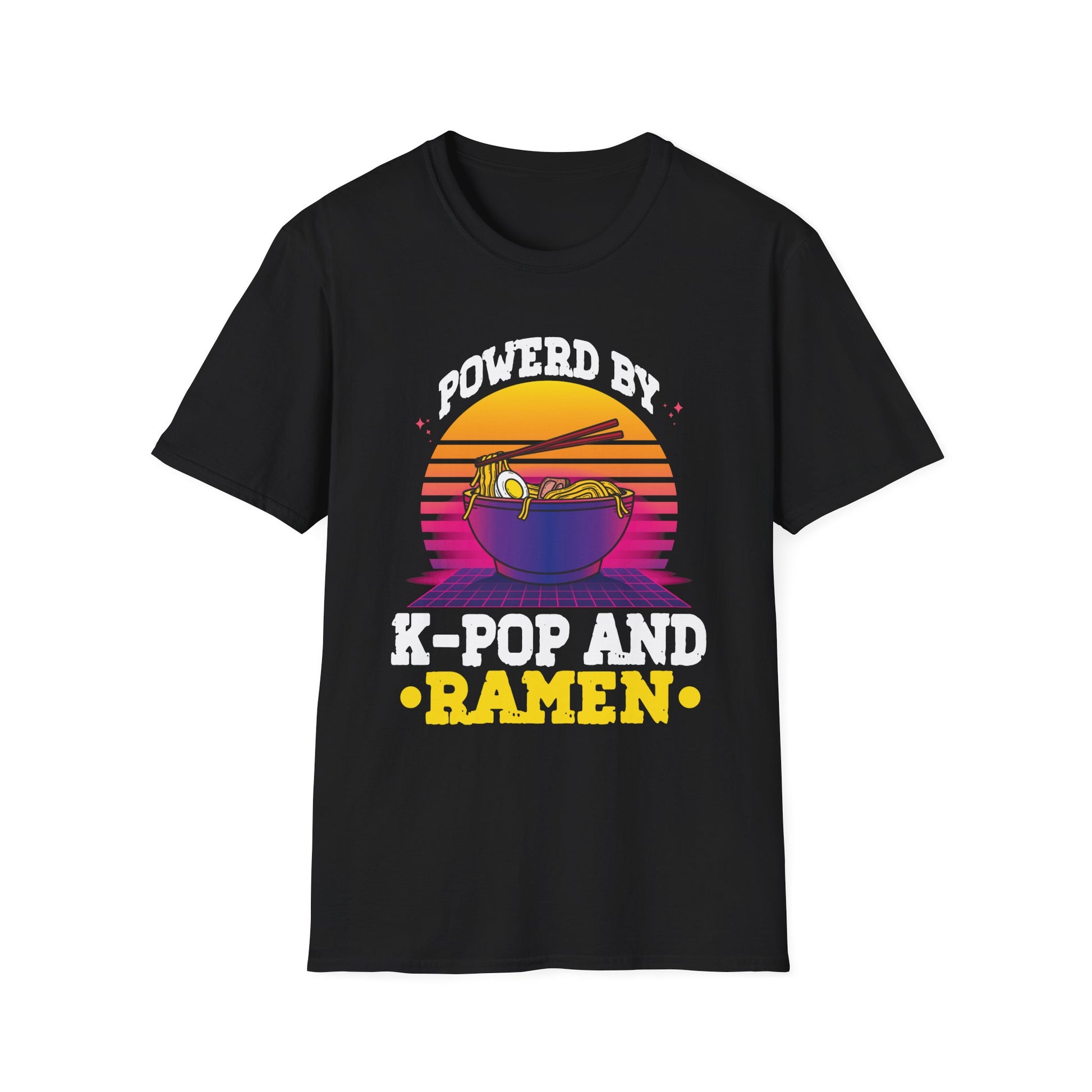 Powered by K-pop and Ramen Kpop Merch Merchandise Unisex T-Shirt
