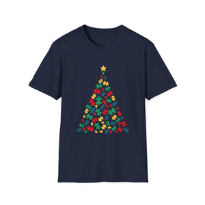 Autism Christmas Tree Autism Christmas Unisex T-Shirt