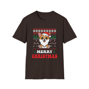 Christmas Corgi T-Shirt — Merry Christmas Holiday Dog Tee