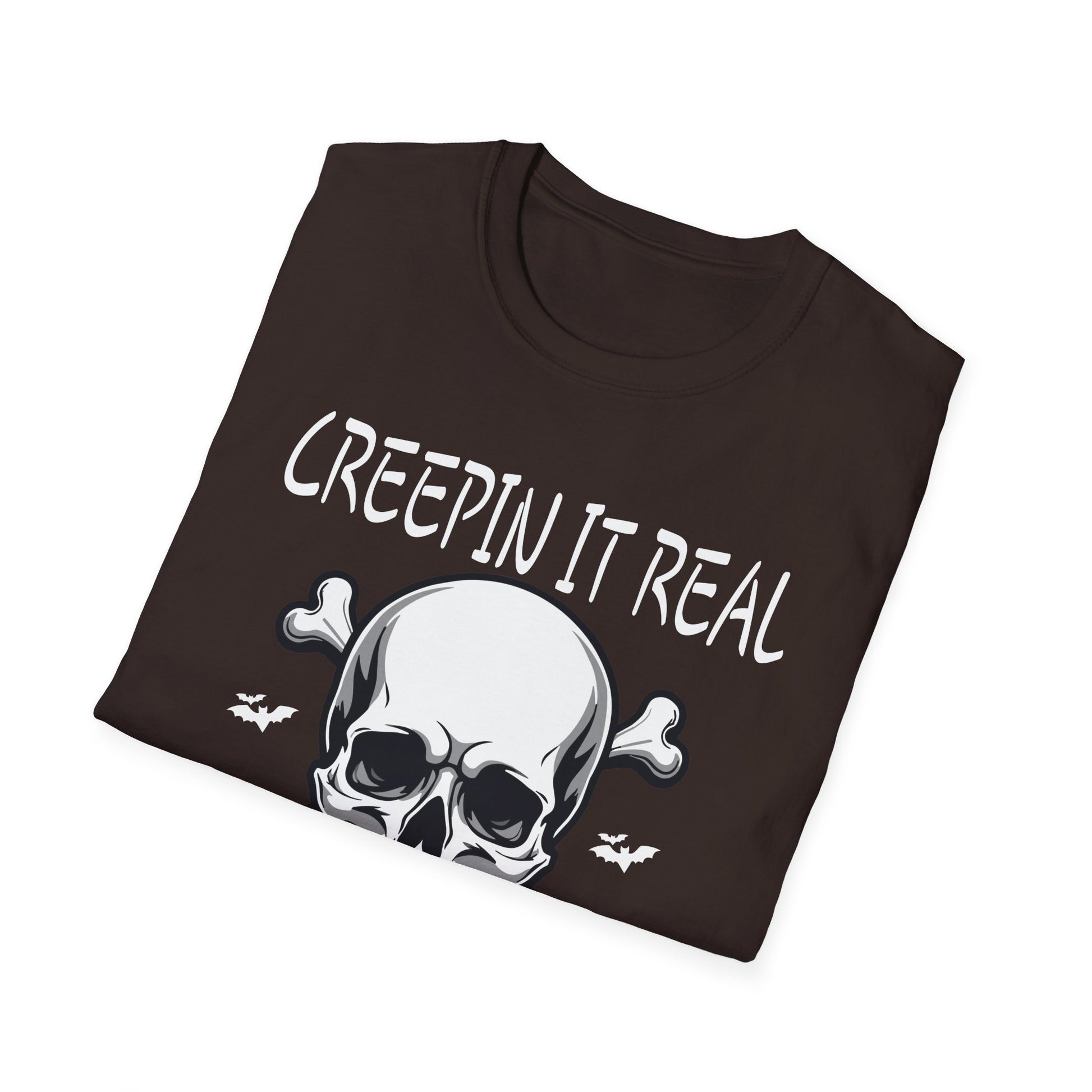 Creepin It Real_ Halloween Costume_ Halloween Pun TeeUnisex Softstyle T-Shirt