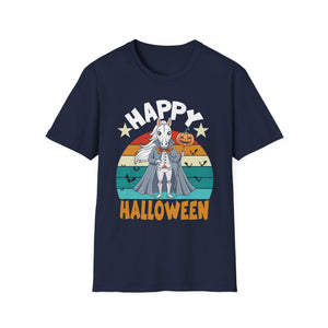 Happy Halloween Goat T-Shirt — Retro Pumpkin Costume Tee