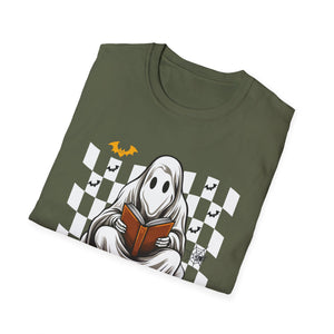 Halloween Costume spooky Books funny Ghost Lover Halloween Tee Unisex Softstyle T-Shirt