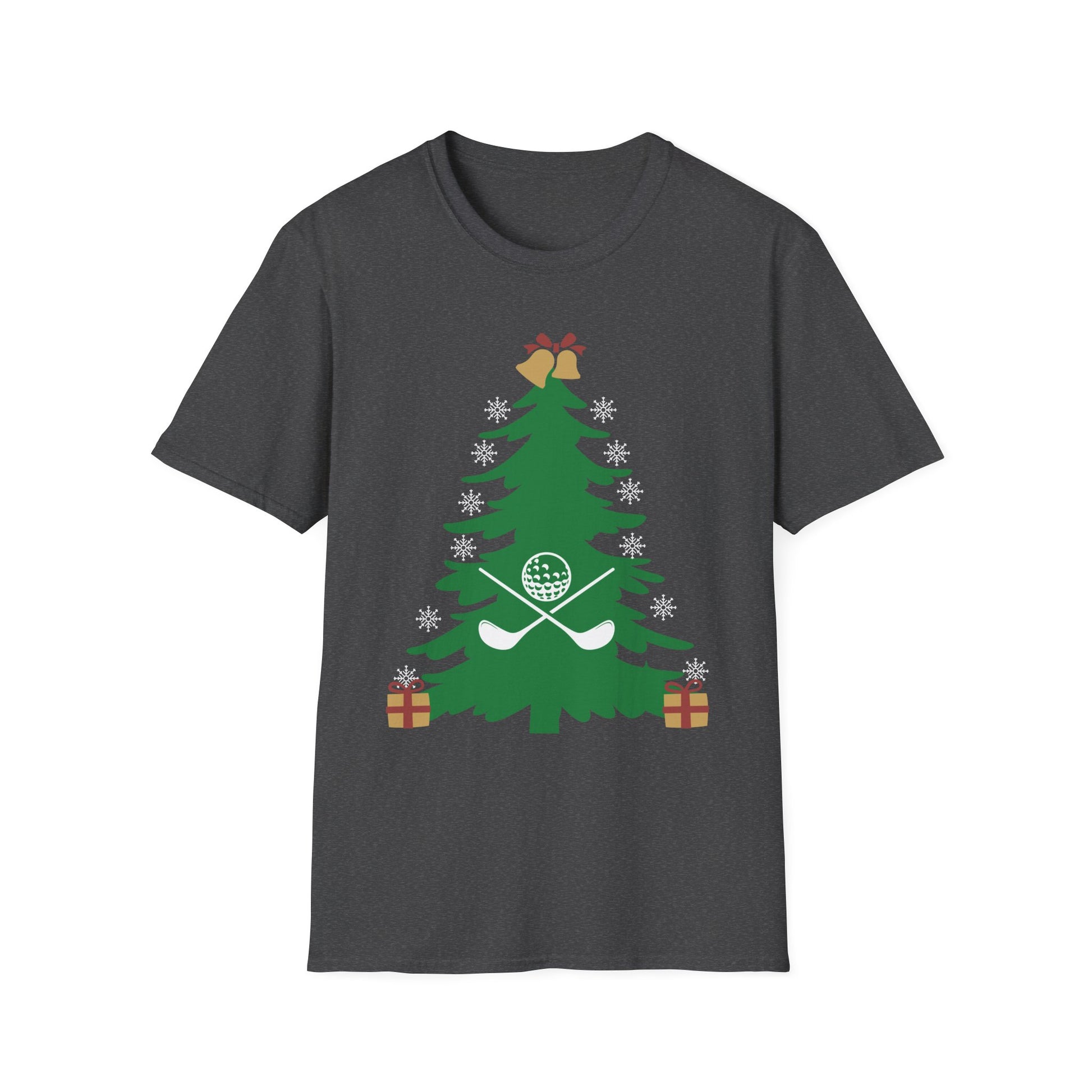 Golf Christmas Tree T-Shirt — Holiday Golfers Funny Golf Ornament Tee