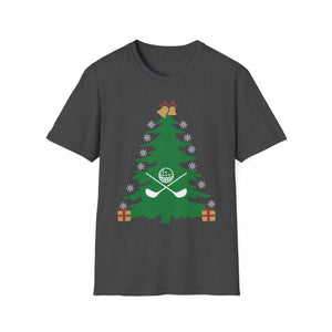 Golf Christmas Tree T-Shirt — Holiday Golfers Funny Golf Ornament Tee