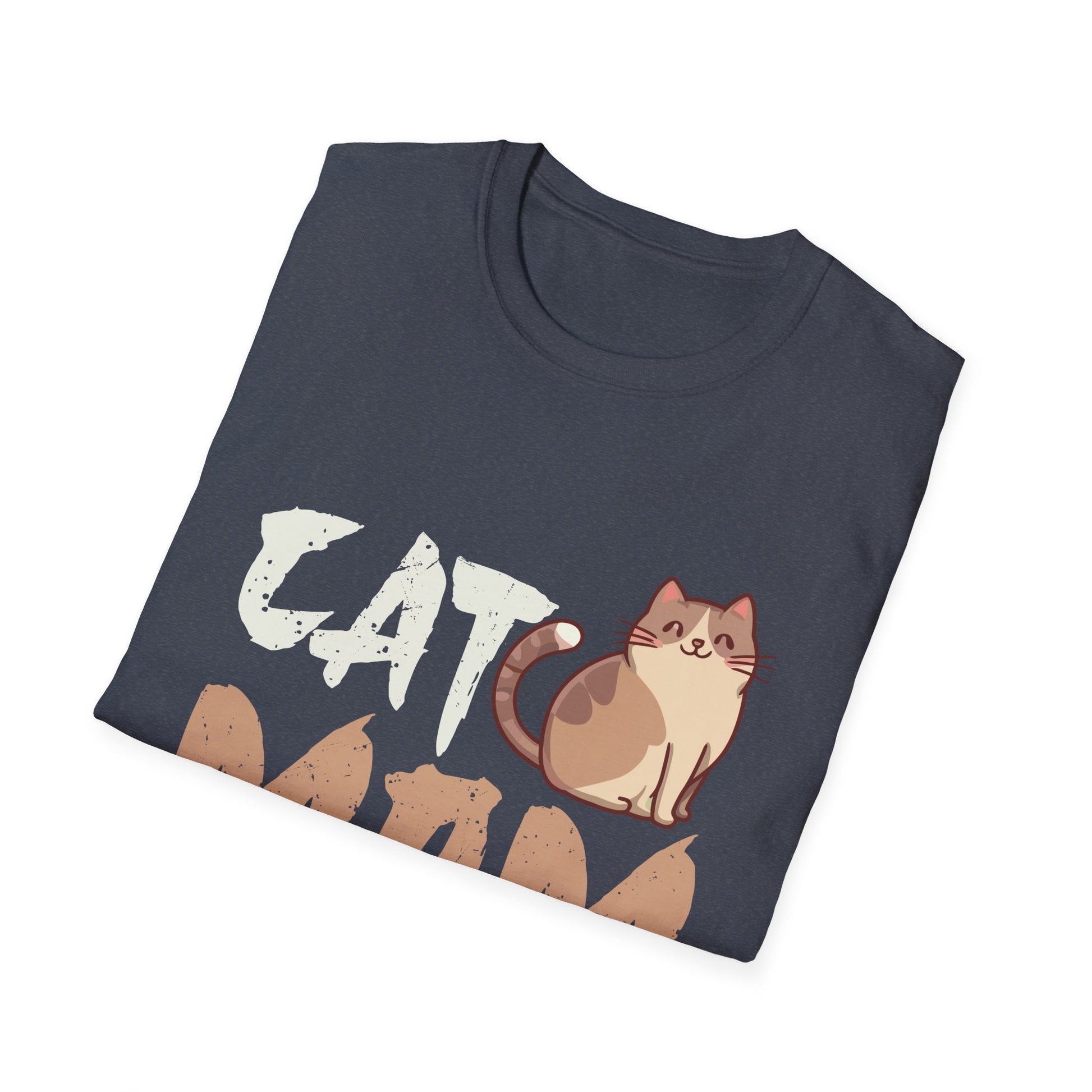 Cat Mom Vintage Distressed Design - Funny Cat Paw - Classic Unisex T-Shirt