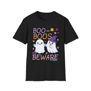 Boo-Boos Beware Halloween T-Shirt — Cute Ghosts Graphic Tee