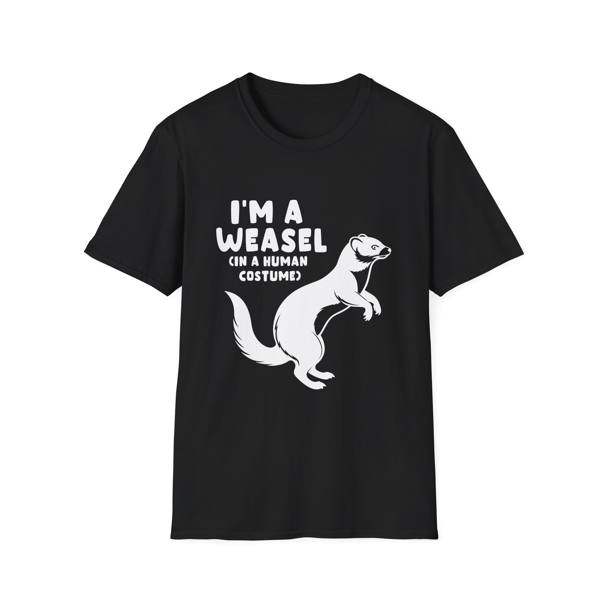 Weasel Costume Funny Halloween Cute Graphic T-Shirt-productor-mockup