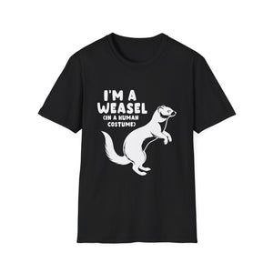 Weasel Costume Funny Halloween Cute Graphic T-Shirt-productor-mockup