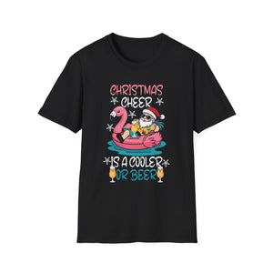 Christmas Cheer Is A Cooler Of B for Sommer Christmas Unisex T-Shirt