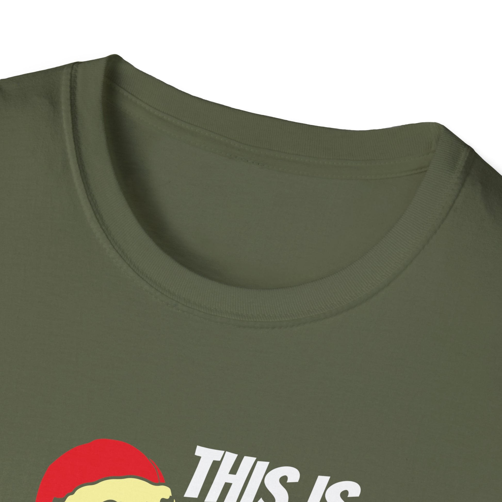 Christmas Pajama Shirt T‑Shirt — Funny T‑Rex in Santa Hat "This Is My Christmas Pajama Shirt"