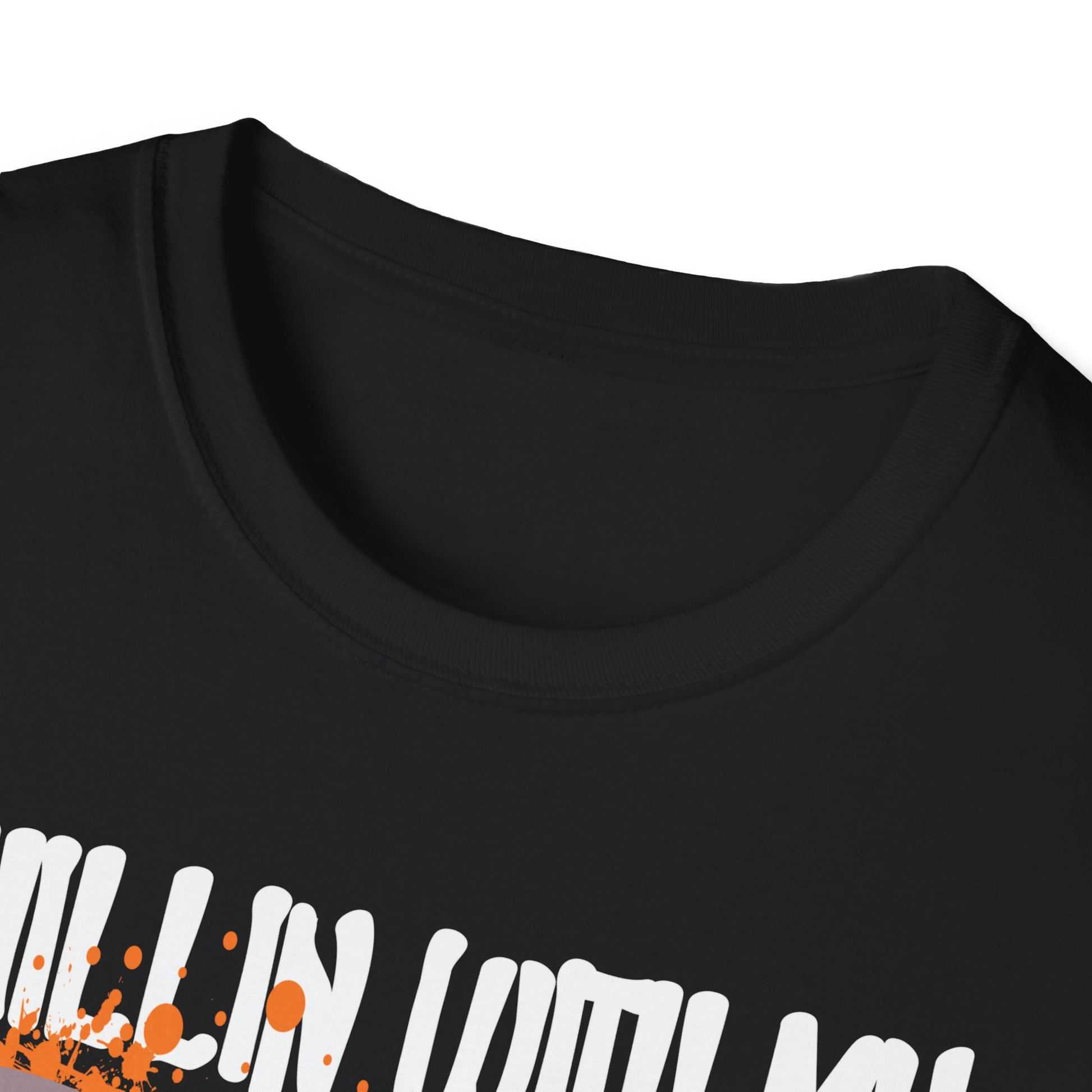 Chilling With My Creeps Halloween- Dancing Ghost Halloween Tee Unisex Softstyle T-Shirt