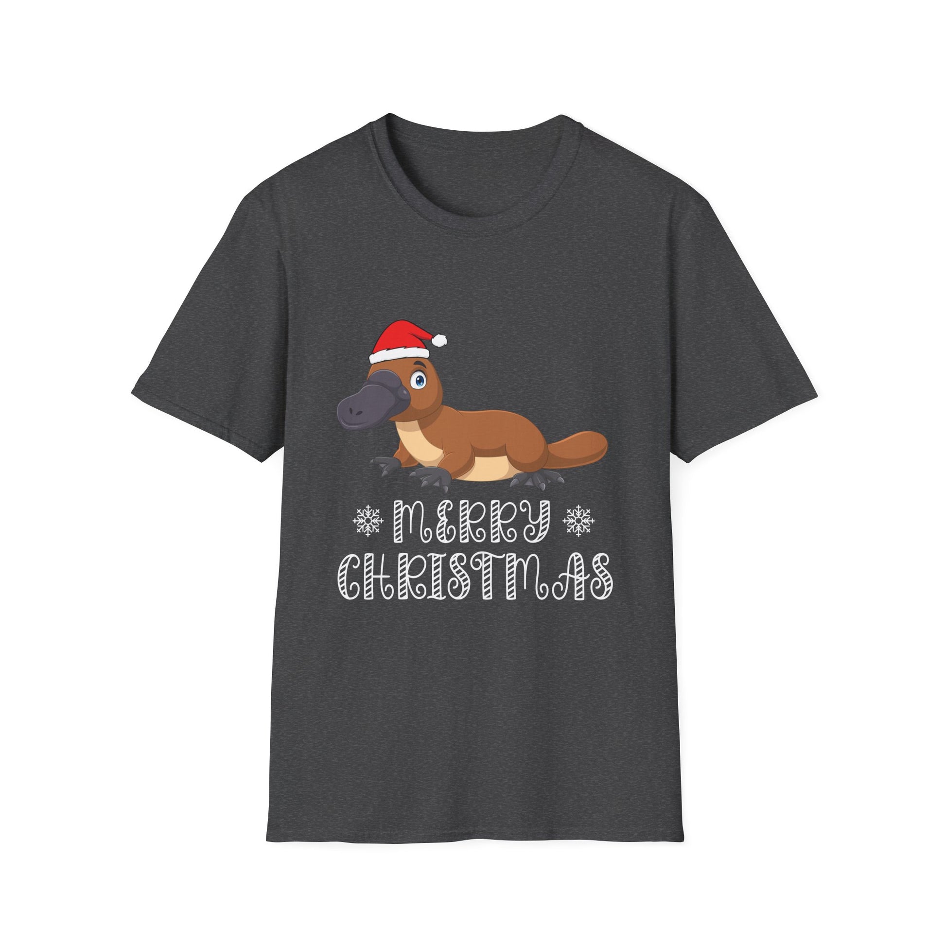 Platypus Santa T‑Shirt — Merry Christmas Cute Animal Holiday Tee
