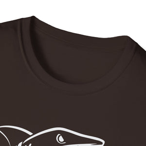 Shark Skeleton Samurai T-Shirt — Halloween Pirate Sword Graphic Tee
