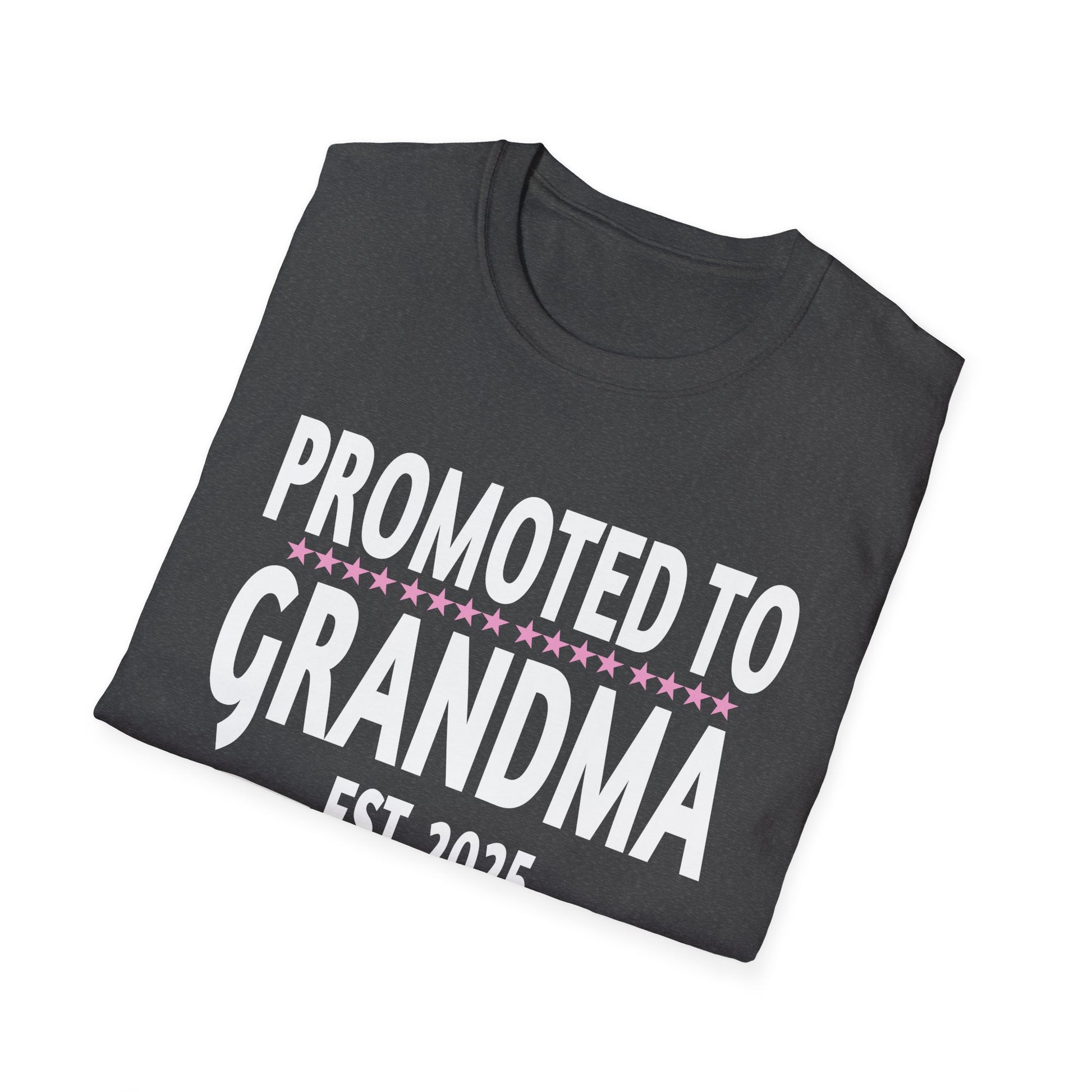 1st Time Grandma EST 2025 New First Grandma 2025 Unisex Softstyle T-Shirt