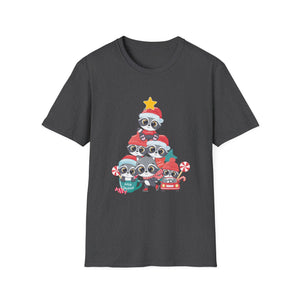 Christmas Raccoon Tree T-Shirt — Cute Holiday Family Tee