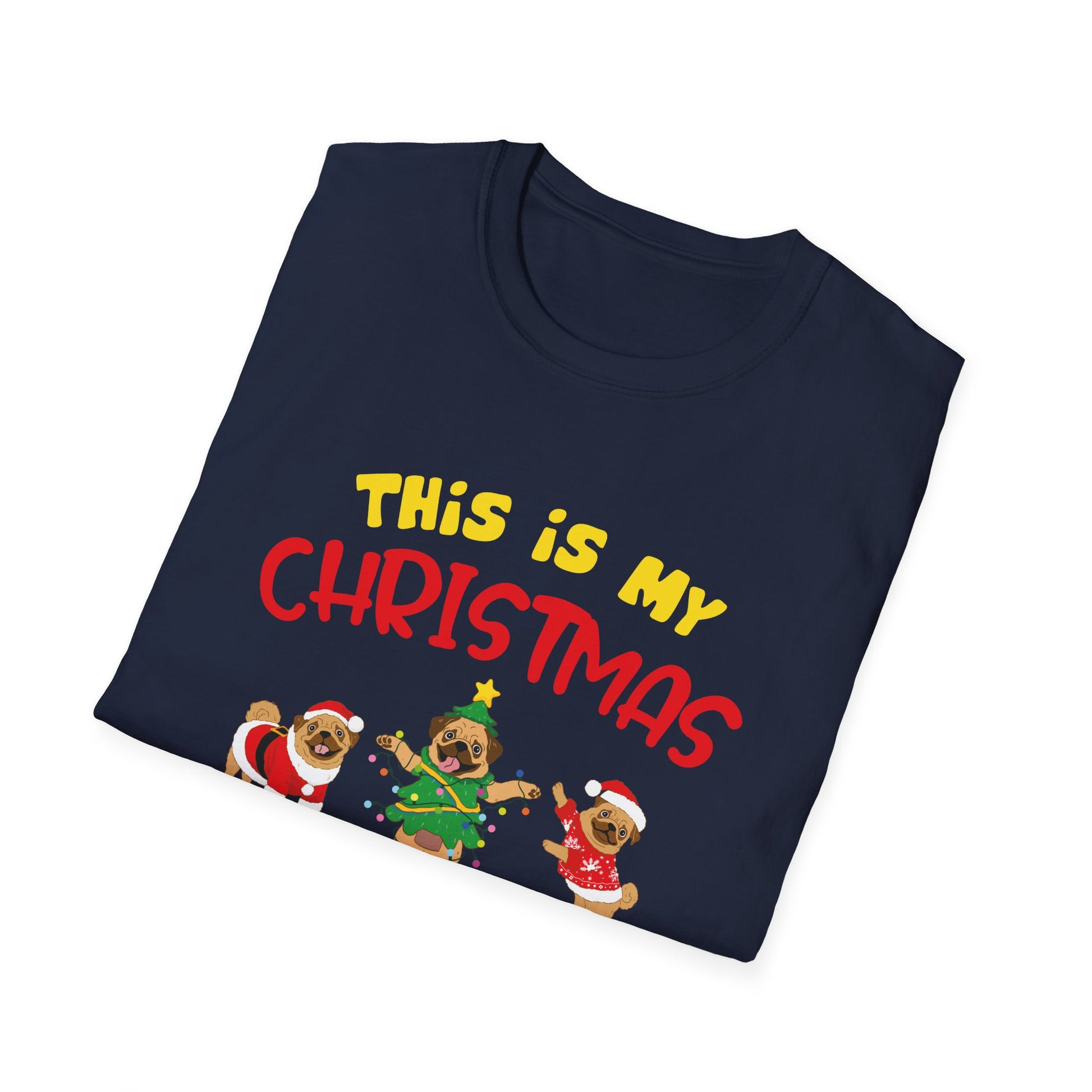 Christmas Pajama Shirt T-Shirt – “This Is My Christmas Pajama Shirt” Holiday Tee