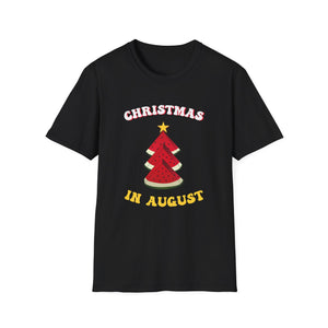 T-Shirt — Christmas in August Watermelon Tree Graphic Tee