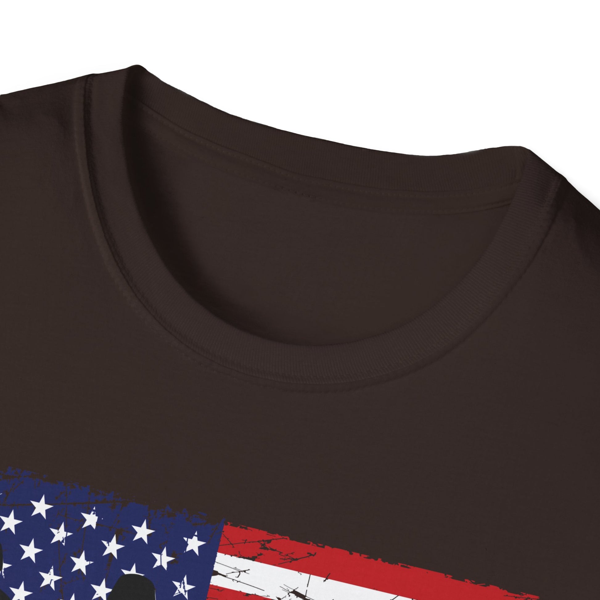 T-Shirt - "Freedom Isn't Free" American Flag Military Silhouette Tee