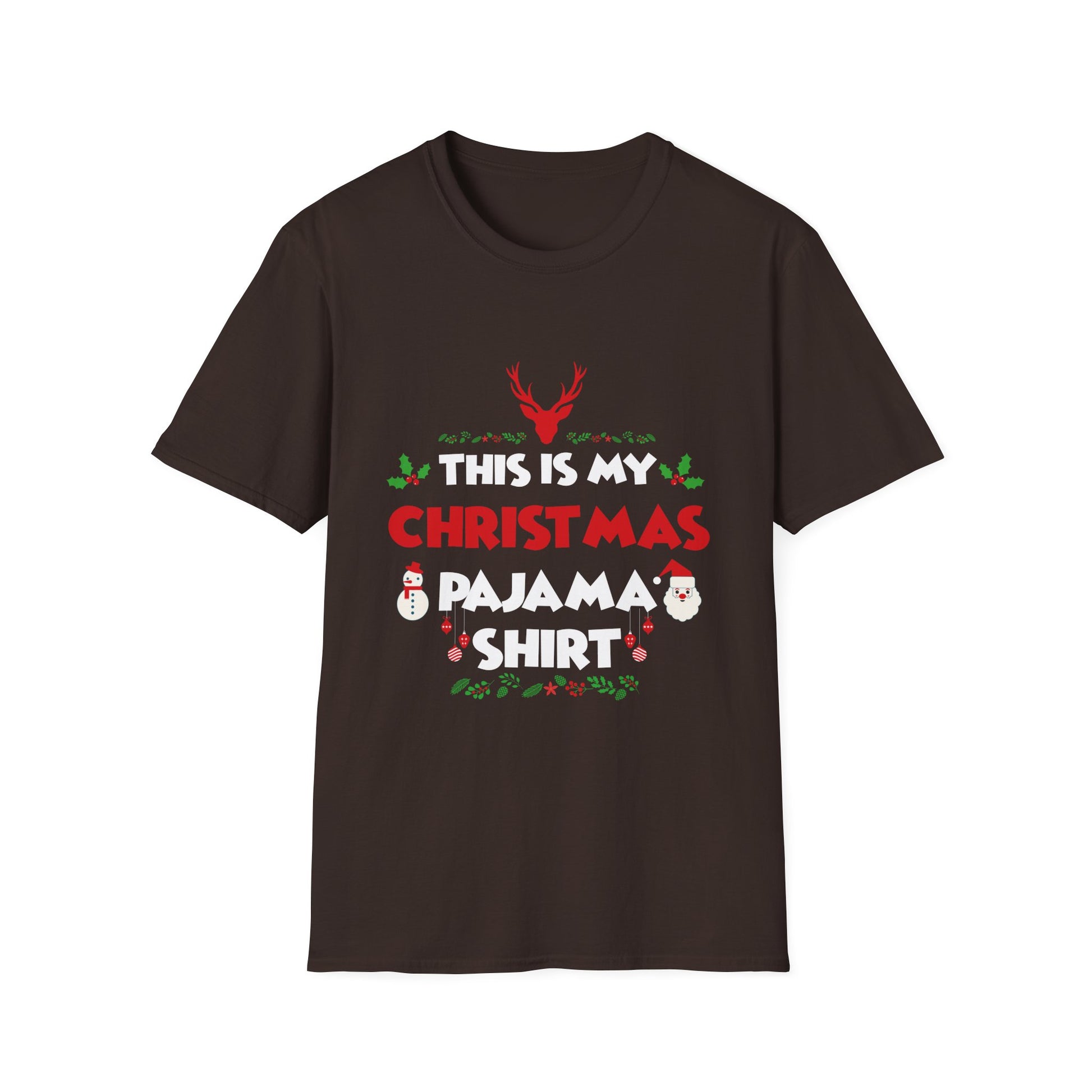 Christmas Pajama Shirt T-Shirt — "This Is My Christmas Pajama Shirt" Holiday Tee