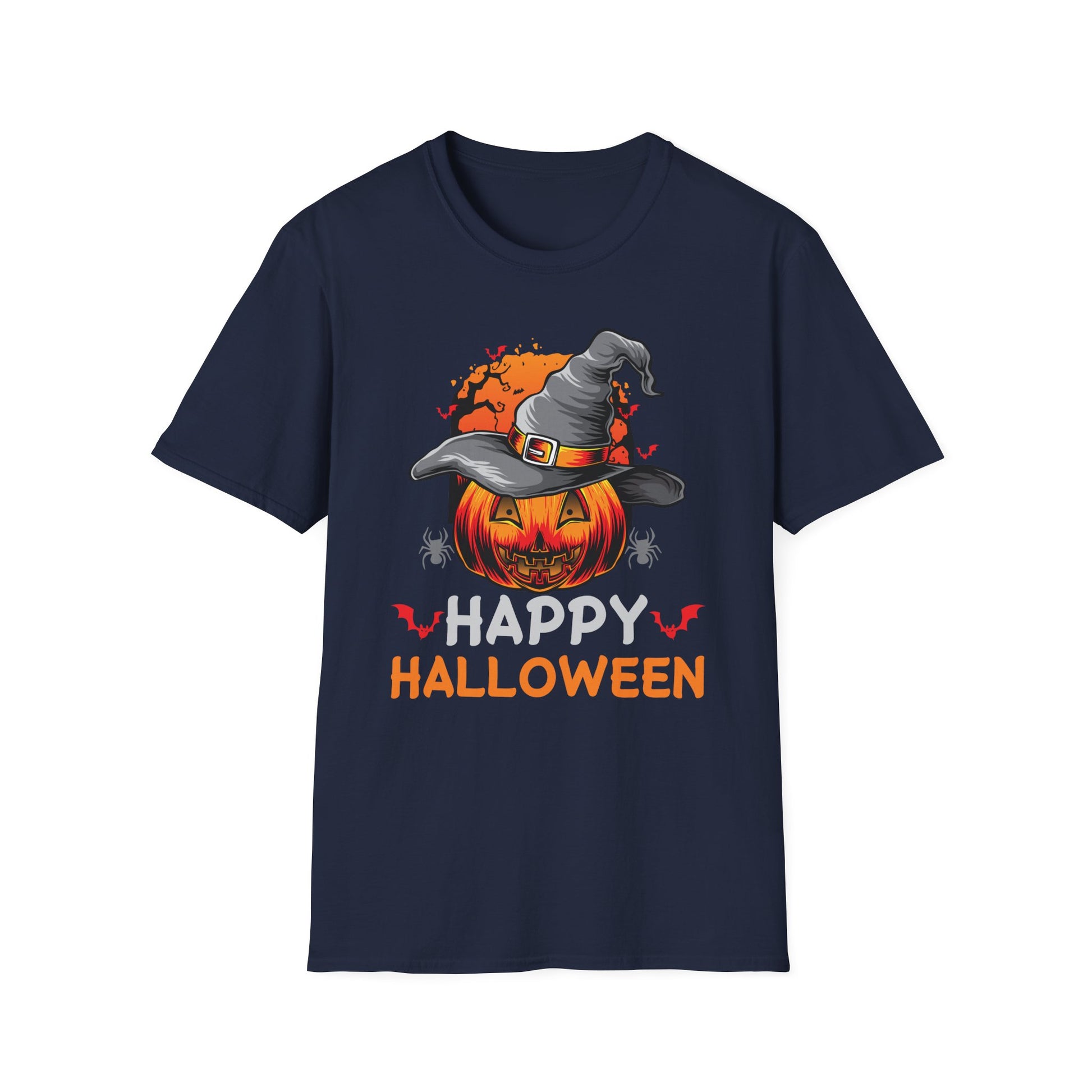 Halloween Pumpkin T-Shirt — Happy Halloween Jack-O'-Lantern Graphic Tee