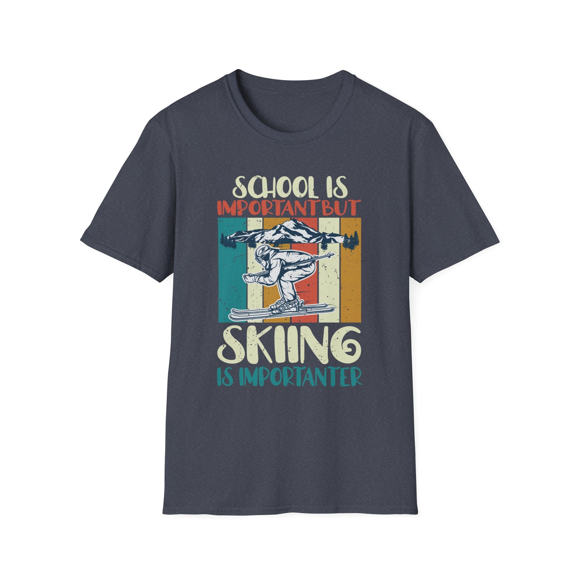Ski Vintage Slogan Funny Skier  Unisex Shirt