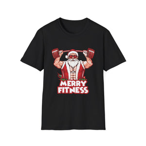 Christmas Gym Workout Ugly Christmas Merry Fitness Unisex T-Shirt