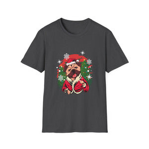 Christmas French Bulldog Outfit Santa Christmas Unisex T-Shirt