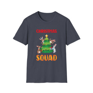Bunny Christmas Tree Christmas Squad Bunnies Unisex T-Shirt