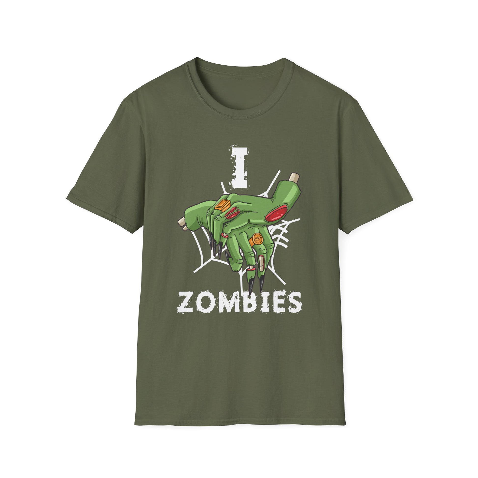 I Love Zombies T‑Shirt — Funny Halloween Zombie Graphic Tee