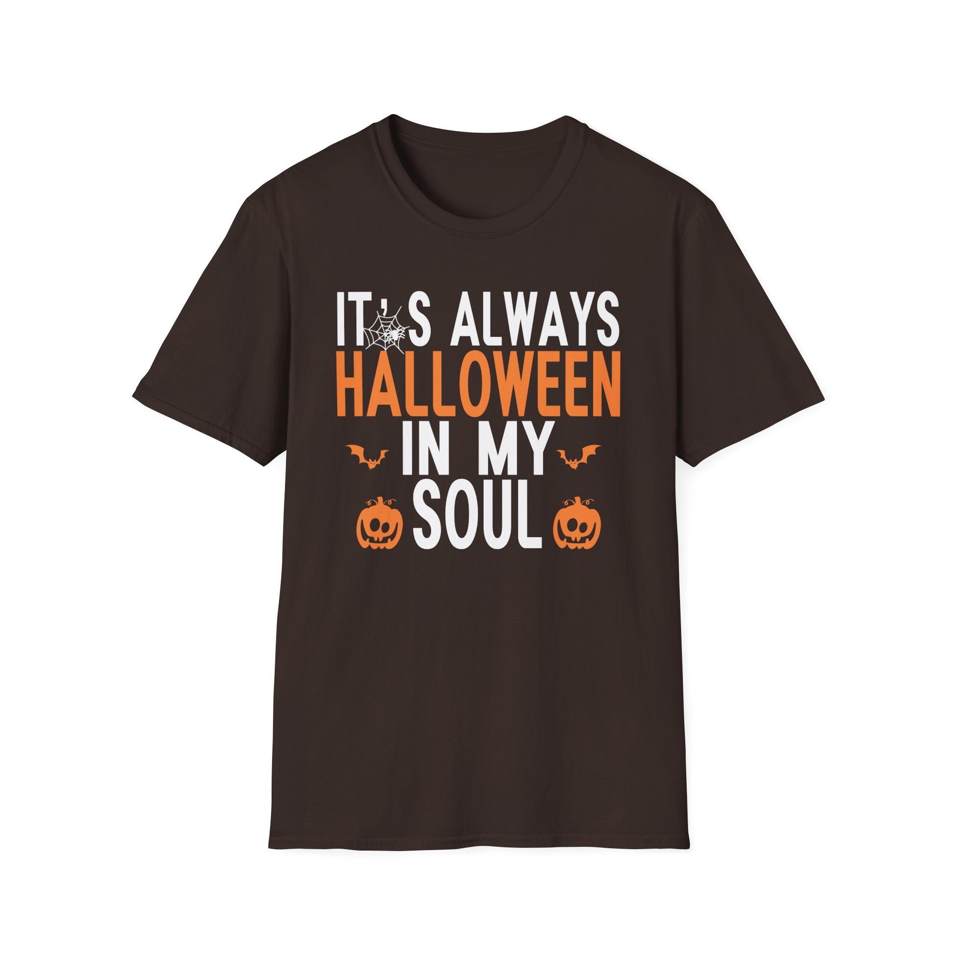 Halloween T-Shirt — "It's Always Halloween in My Soul" Seasonal Graphic Tee