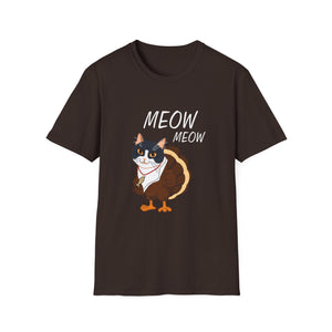 Cute Cat Meow Unisex Softstyle T-Shirt