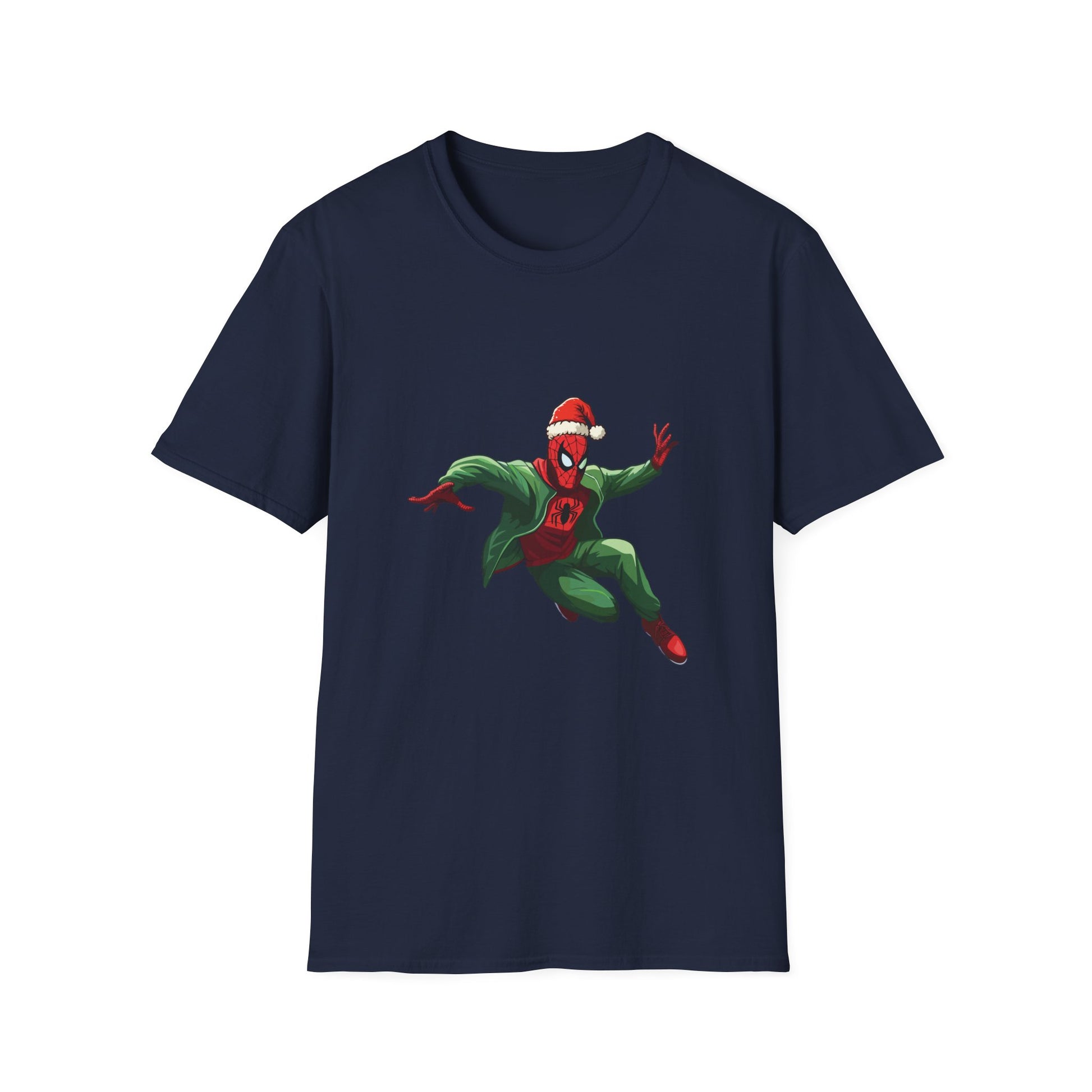 Spider Hero Holiday T-Shirt — Festive Superhero Graphic