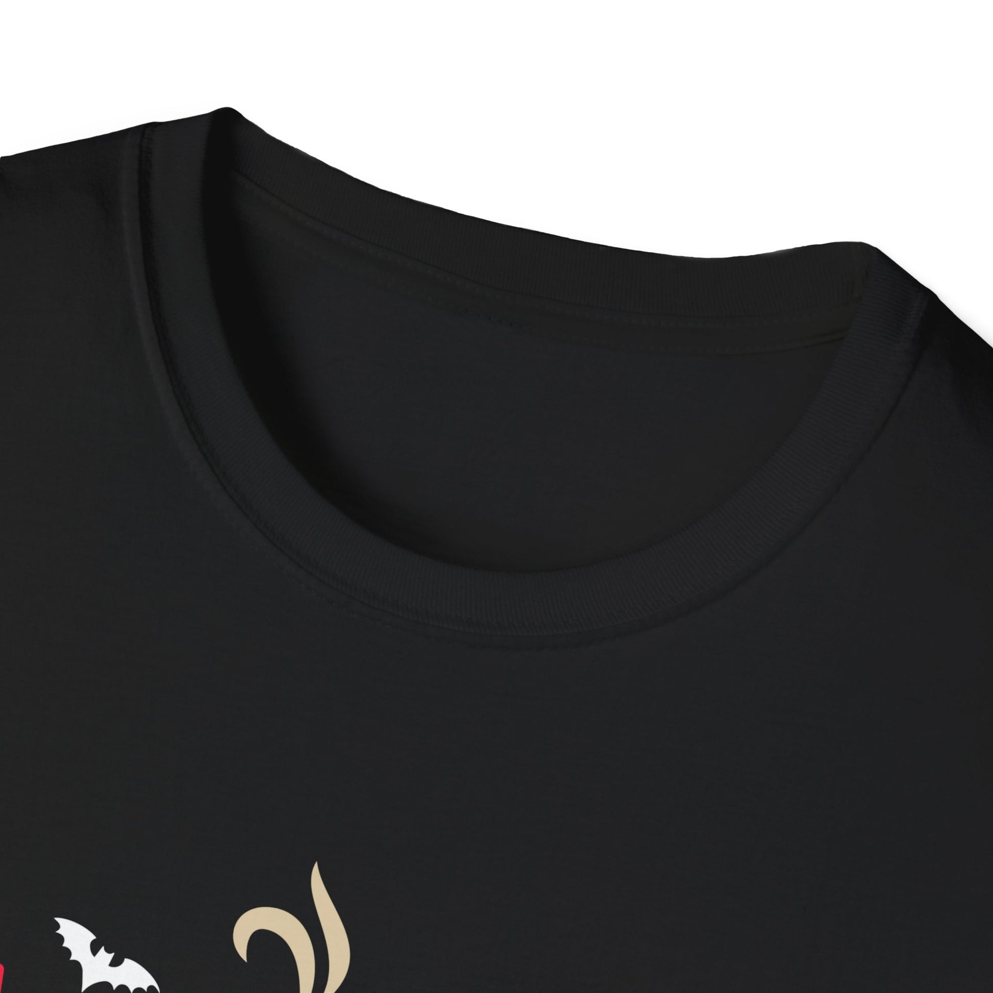 Halloween Coffee T-Shirt — Pumpkin, Bat & Heartbeat Graphic Tee