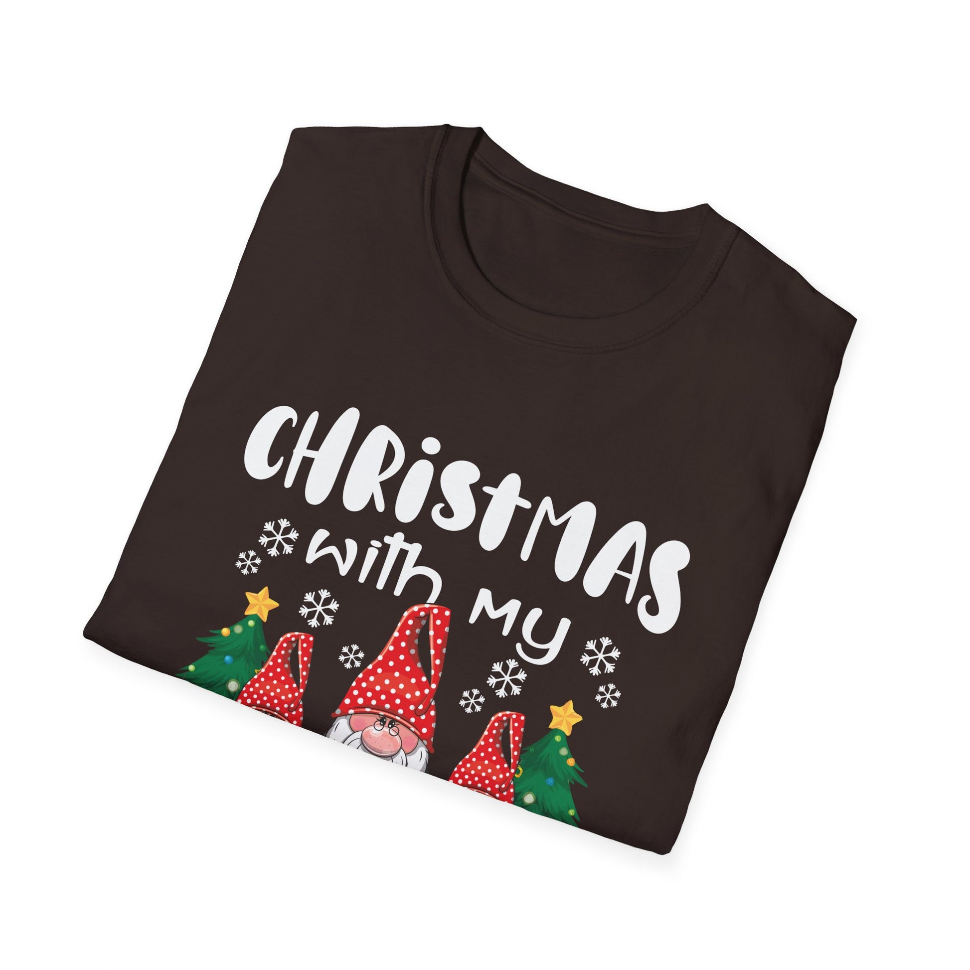 Christmas With My Gnomies T-Shirt — Cute Holiday Gnome Tee