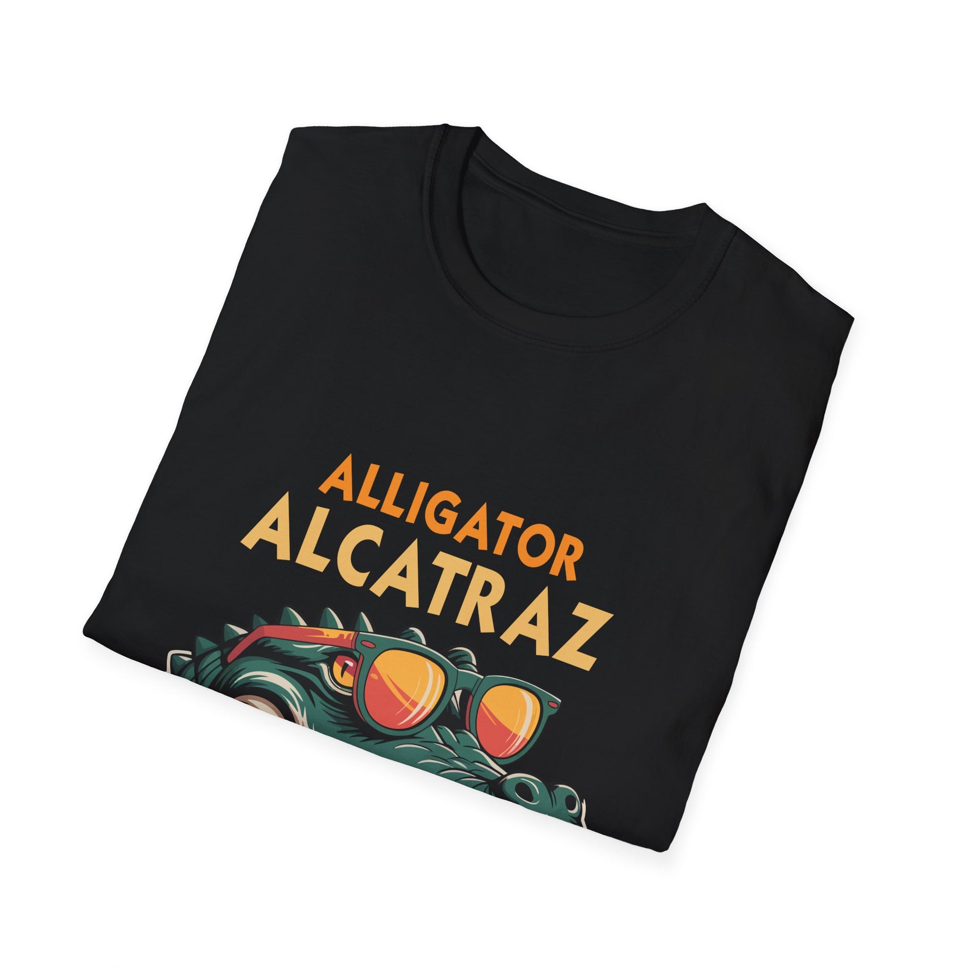 Alligator Alcatraz Graphic T-Shirt — Retro Gator Tee with Sunglasses