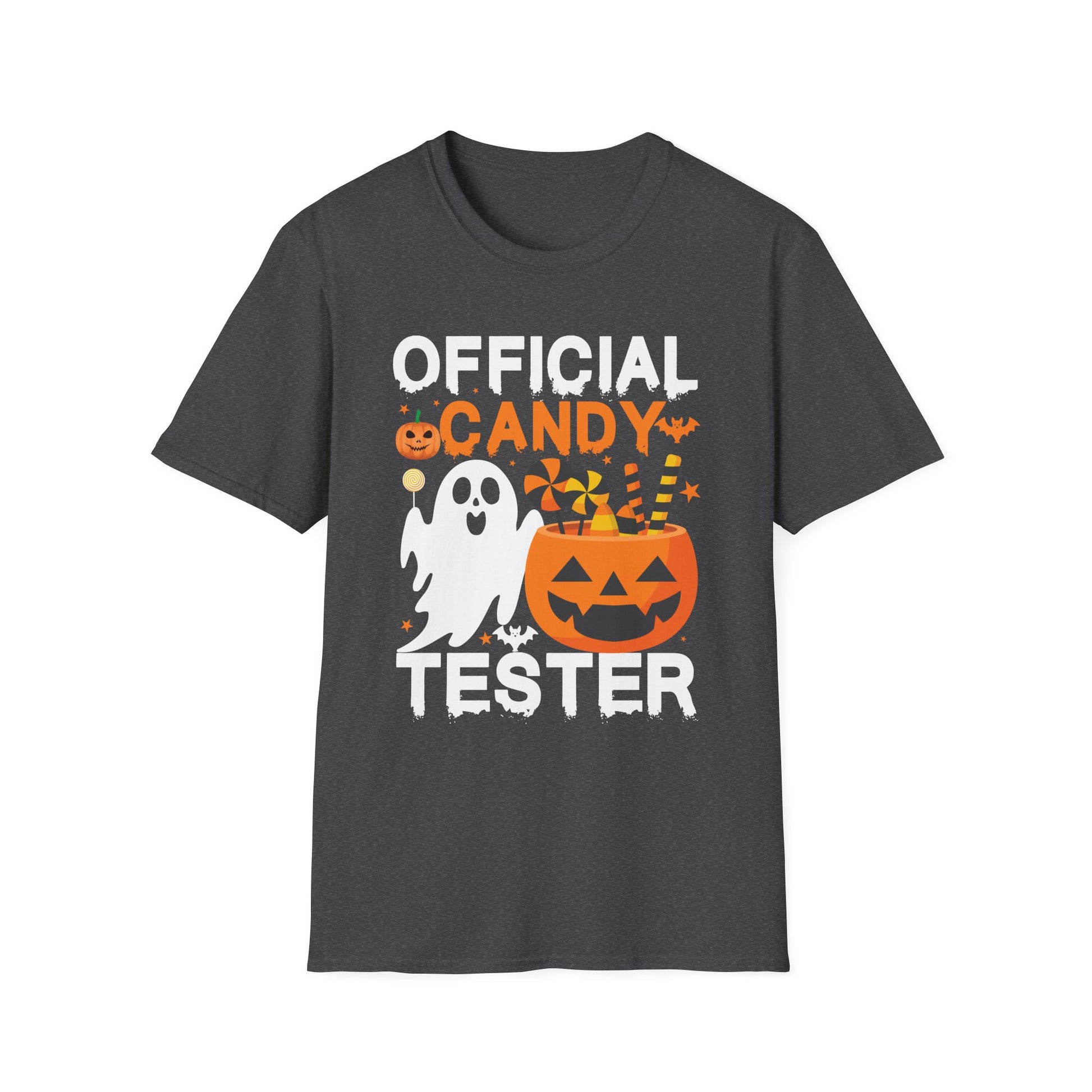 Official Candy Tester Halloween T-Shirt — Ghost & Jack-o'-Lantern Kids Tee