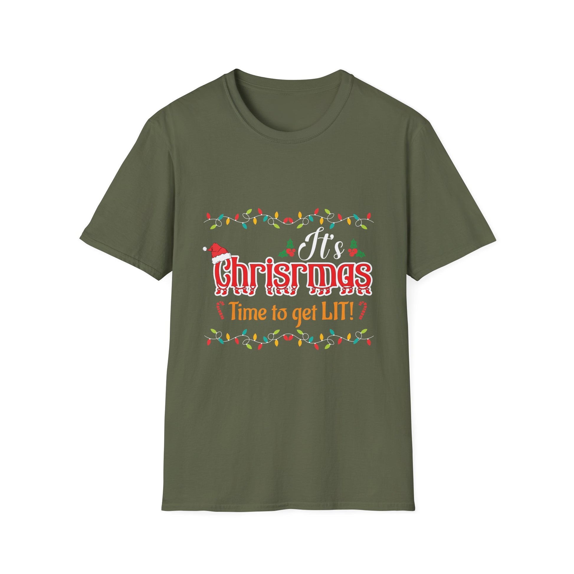Rabbit Christmas Family Bunny Christmas Hoppy Christmas T-Shirt-productor-mockup