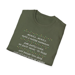 Christmas Carol Lyrics T-Shirt — 'Deck the Halls' Holiday Graphic Tee