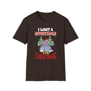 I Want a Hippopotamus for Christmas Unisex T-Shirt