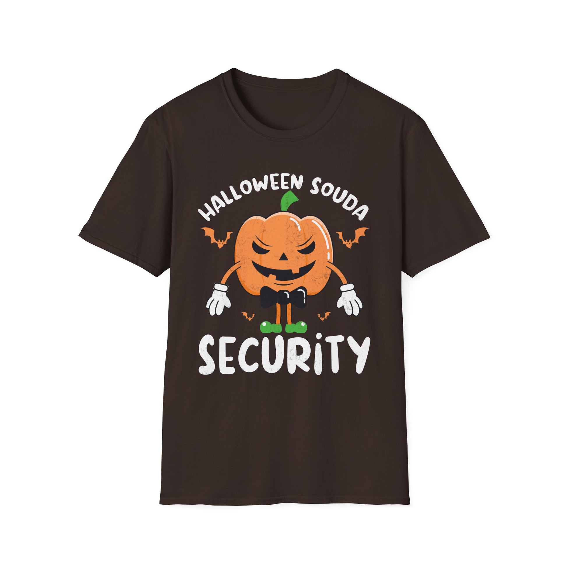Halloween Squad Security Funny Pumpkin Bodyguard T-Shirt Unisex Softstyle T-Shirt