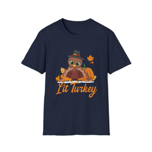 Thanksgiving Lit Turkey Unisex T-Shirt