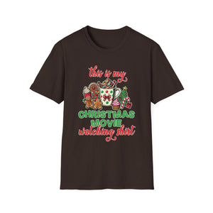 Tapir Christmas Tree Christmas Animal Gifts T-Shirt-productor-mockupUnisex Softstyle T-Shirt