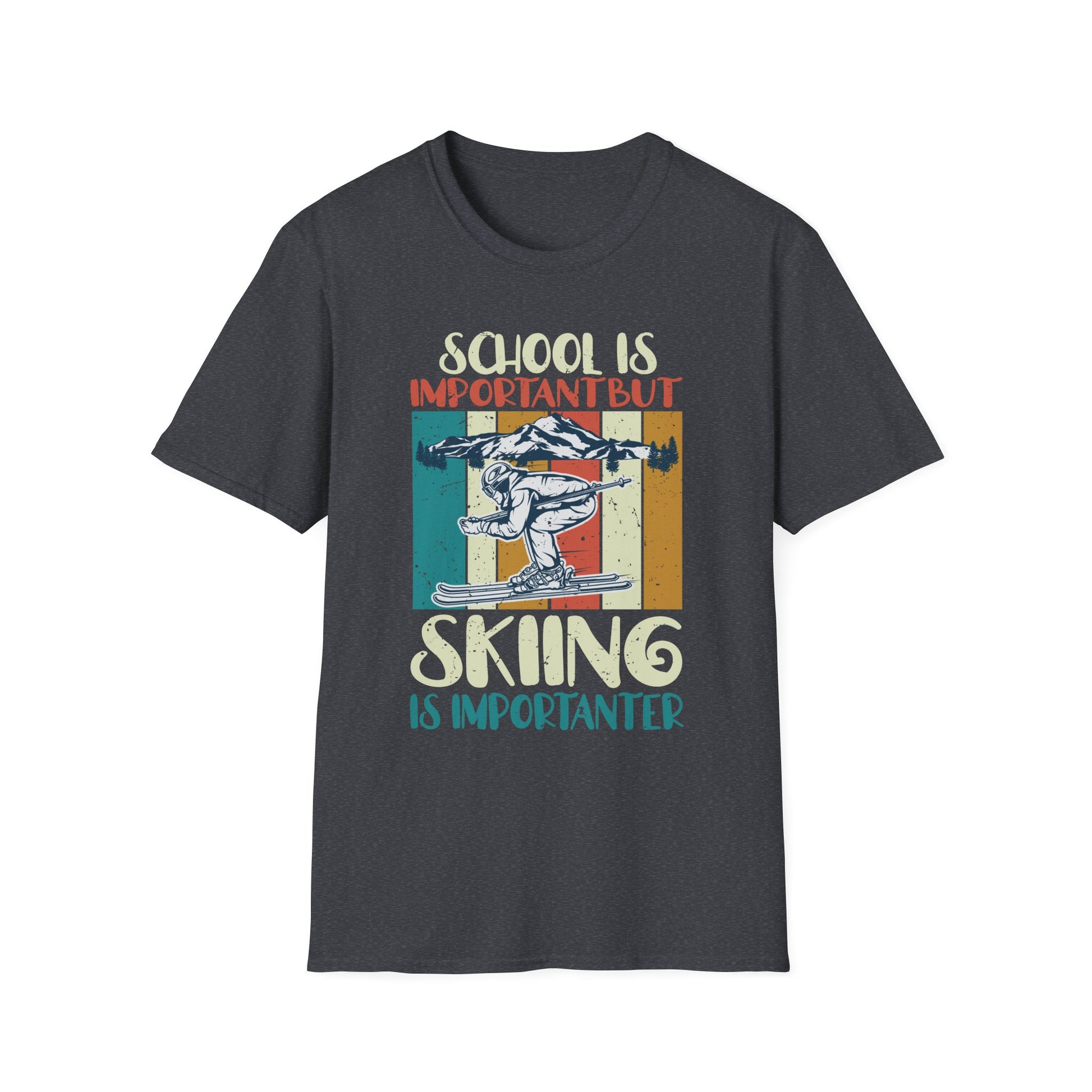 Ski Vintage Slogan Funny Skier  Unisex Shirt
