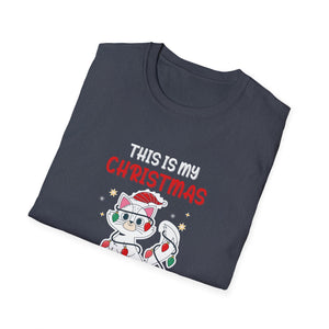 Cat Lover This Is My Christmas Pajama Shirt Christmas Unisex T-Shirt