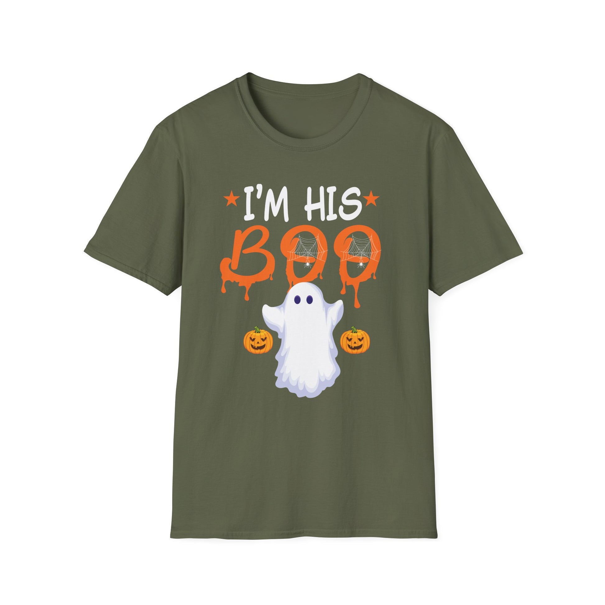 Halloween "I'm His Boo" T-Shirt — Cute Ghost Couples Tee