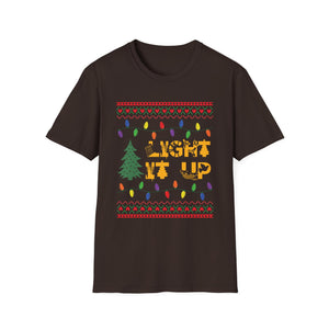 Rocking Around The Christmas Tree Rock Music Christmas T-Shirt-productor-mockup