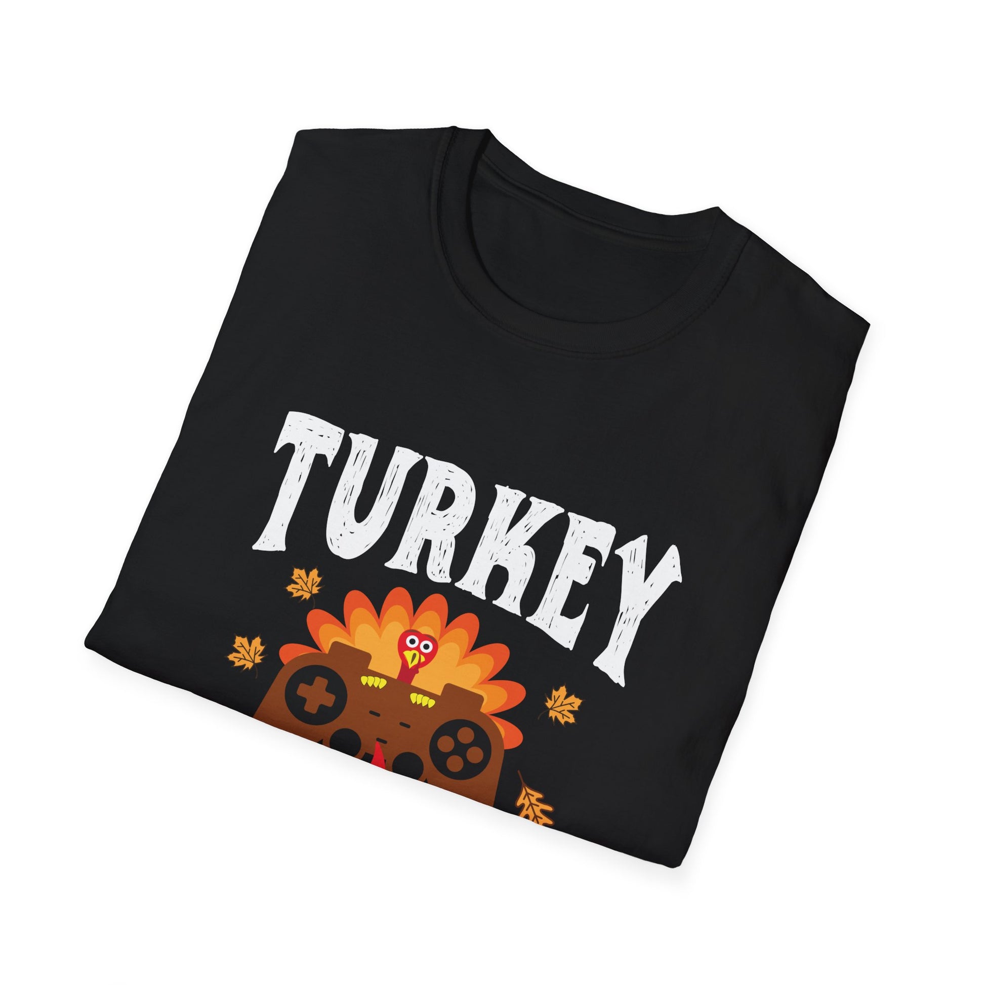 Turkey and Video Games T-Shirt — Funny Thanksgiving Gamer Tee