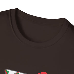 On The Naughty List And I Regret Nothing Funny XmasUnisex Softstyle T-Shirt