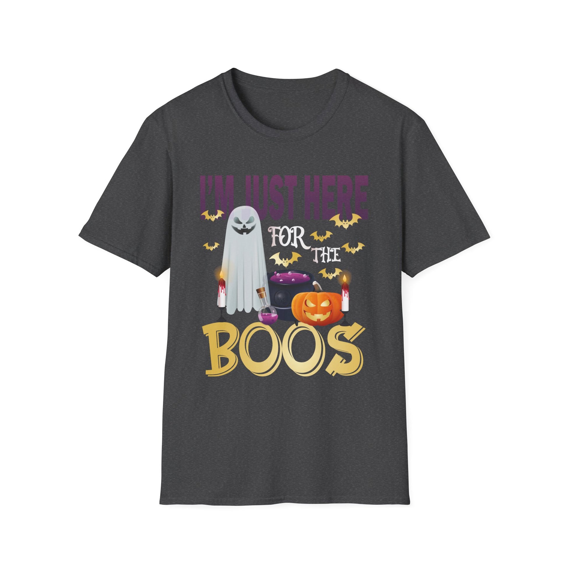 Just Here For The Boos Halloween Costume Funny Halloween TeeUnisex Softstyle T-Shirt